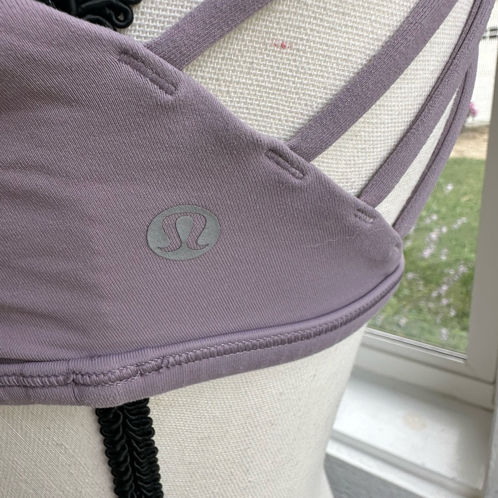 lululemon athletica free to be wild Lavender Sports Bra - Picture 7 of 8